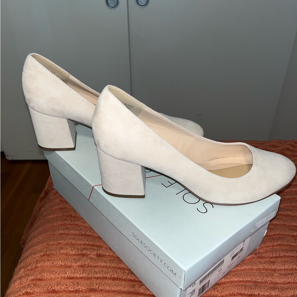Sole Society Suede Pumps
